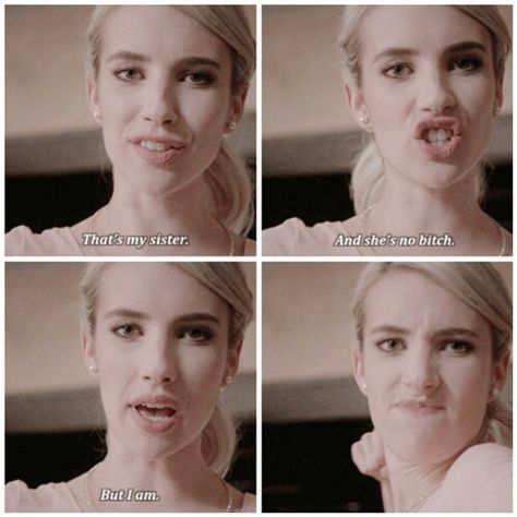 #screamqueens #chaneloberlin #kktau #bitch Scream Queens Grace, Scream Queens Quotes, Scream Queens Chanel, Chanel Oberlin, I Need Motivation, Scream Queens, Different Quotes, Badass Quotes, Emma Roberts