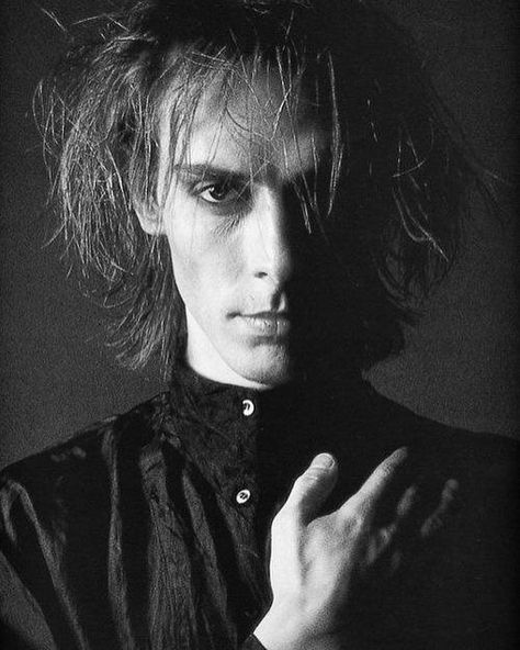 Peter Murphy, A Man, Black And White, Hair, White, Black