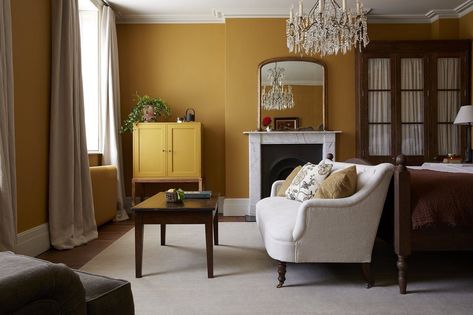 I Want Those Gorgeous Interior Colors - What Are They? | Laurel Home Heckfield Place, Interior Colors, Elegant Hotel, Gorgeous Interiors, New Interior Design, Country Inn, Luxury Estate, Yellow Walls, Spring Design