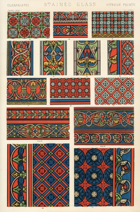 Grammar Of Ornament, Medieval Pattern, Owen Jones, Graphic Design Books, Free Illustration Images, Textil Design, Antique Illustration, Illustration Vintage, Illuminated Manuscript