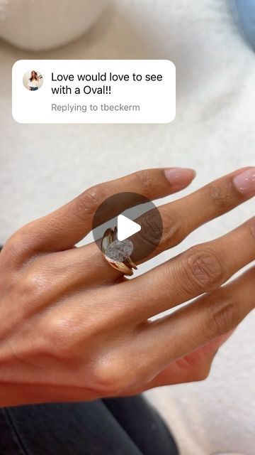 Her Rock | Lab Grown Diamonds on Instagram: "Our curved cloud ring is quickly becoming a customer favorite✨ Don’t worry, we’re making more as we speak! We’ve stacked it with a radiant, three stone and now an oval engagement ring. What’s next? #14kgoldjewelry #ringstack #engagementring #weddingrings #ovalcutdiamond #labgrowndiamonds" Cloud Ring, Oval Engagement Ring, Oval Engagement, Engagement Rings Oval, Oval Cut Diamond, Wide Bands, Three Stone, And Now, Lab Grown