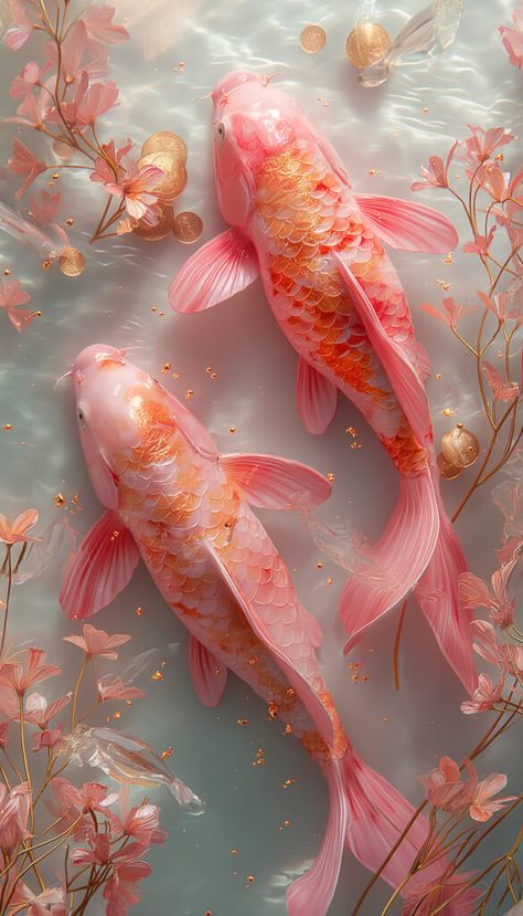 Pink Koi Fish, Koi Fish Drawing, Cute Images For Wallpaper, Floral Wallpaper Iphone, Fish Wallpaper, Black Wallpaper Iphone, Smartphone Wallpaper, Beautiful Fish, Cool Wallpapers Art