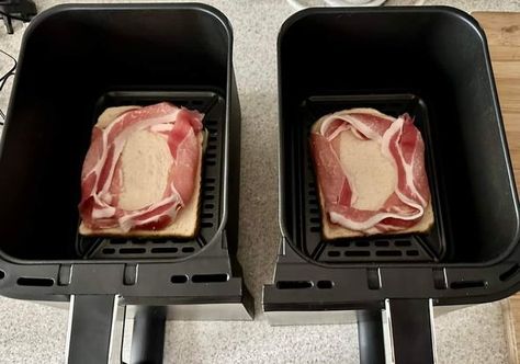 Ninja Foodi EASY Recipes | Absolutely love this simple yet effective method of cooking bacon & egg on toast Egg On Toast, Cooking Bacon, Best Air Fryers, Egg Toast, Ninja Foodi, Bacon Egg, On Toast, Recipes For Beginners, Egg Recipes