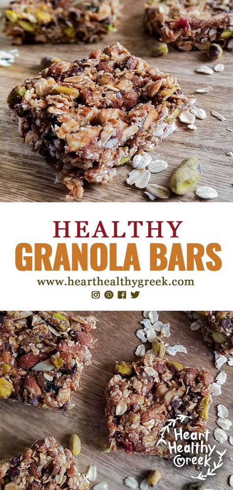 Healthy Granola Bars With Dates, Medjool Date Recipes Healthy Energy Bars, Date Granola Bars Healthy, Dates Oats Bars, Homemade Kind Bars Healthy, Dates Granola Bars, Heart Healthy Granola Recipe, Heart Healthy Baking Recipes, Recipes Using Medjool Dates