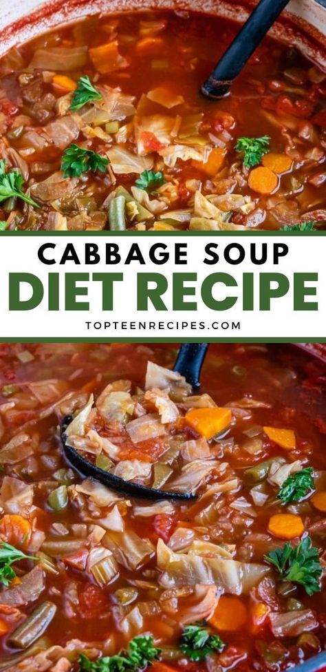 Have you heard about the cabbage soup diet? Also known as the “Military Cabbage Soup Diet,” “Cabbage fat burning Soup diet,” “TWA Stewardess diet,” and even the “Dolly Parton Diet,” it gained popularity in the ’80s. Still, no one really knows when this cabbage soup diet recipe was invented. Dolly Parton Diet, The Cabbage Soup Diet, Cabbage Fat Burning Soup, Easy Cabbage Soup, Cabbage Diet, Cabbage Soup Diet Recipe, Fat Burning Soup, Diet Soup Recipes, Cabbage And Sausage