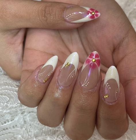 Hawaii Nails, Girly Acrylic Nails, Summery Nails, Nail Swag, Nagel Inspo, Cat Kuku, Funky Nails, Pretty Acrylic Nails, Floral Nails