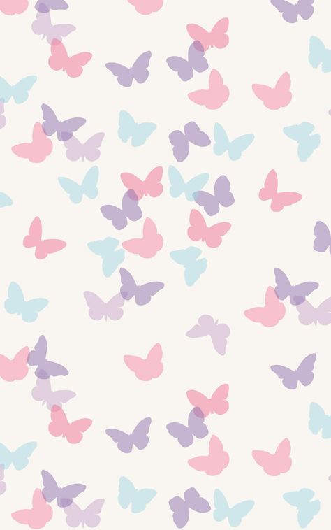 Butterfly Room Wallpaper, Cute Design Background, Little Kids Wallpaper, Kids Background Templates, Kid Widgets, Cute Designs Wallpaper, Cute Wallpaper Backgrounds Pattern, Pretty Purple Aesthetic, Pastel Butterfly Wallpaper