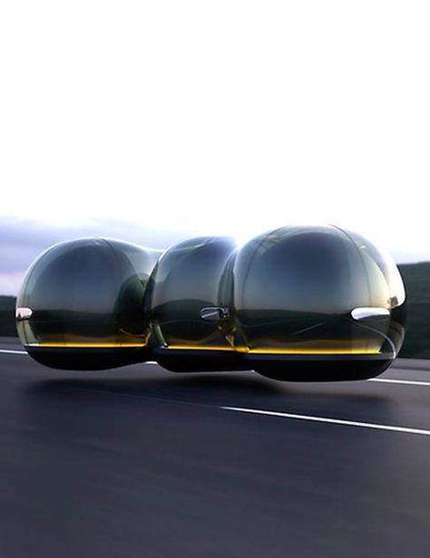 The Float is designed to take the social interaction of Facebook into the world of cars. The glass machine will look like a bubble when on the roads, floating around using magnetic levitation tech, while able to connect to other pods to create a weird bubblewrap-style convoy. Seats can swivel and sliding doors open to force you to interact while The Float can bob around in any direction. Floating Objects, Floating Car, Ariel Atom, Futuristic Vehicles, Luxury Campers, Futuristic Designs, Competition Winner, Magnetic Levitation, Car Glass