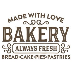 Bakery Sign, Farmhouse Crafts, Bakery Logo, Baking Blog, Cnc Projects, Christmas Fonts, Decoupage Vintage, Chalkboard Sign, Bakery Shop