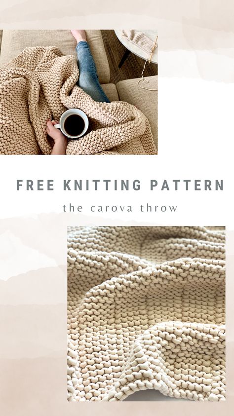 Easy Throw Blanket Knitting Patterns Free, Fast Knit Blanket, Knit Baby Blanket Beginner, Knitting Throw Blanket, We Are Knitters Pattern Free Knitting, Simple Blanket Knitting Pattern, Knitting Blanket Patterns For Beginners, Knitting Blanket Free Pattern, Free Blanket Knitting Patterns For Beginners