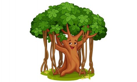 Cute banyan tree cartoon illustration | Free Vector #Freepik #freevector #tree #nature #cartoon #forest Tree Cartoon Images, Tree Drawing For Kids, Farm Cartoon, Tree Cartoon, Tree Story, Graphic Design Portfolio Cover, Cartoon Trees, Preschool Arts And Crafts, Tree Images