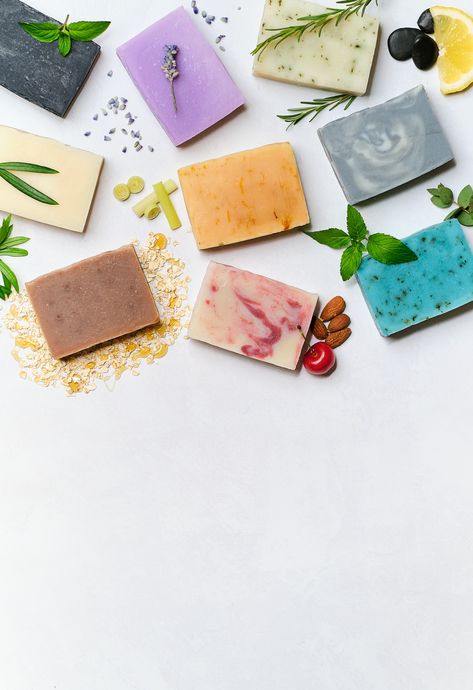 If you could only choose one bar soap scent, what would it be? ⬇️ Not sure? Tap to shop your favorite or head to the link in our profile and check out the variety of natural, handcrafted bar soaps we offer. We bet you can't choose just one. 😍 Neem Soap Photography, Magnesium Soap Bar, Lemongrass Soap, Coconut Soap Bar, Lemongrass Spa, Citrus Soap, Cherry Almond, Detox Tea, Organic Soap