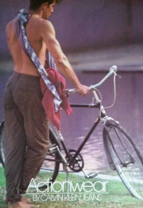 Calvin Klein Jeans (1982) Jupiter In Libra, Calvin Klein Vintage, Body Study, Bruce Weber, Photographer Inspiration, First Relationship, 7 Eleven, Man Bike, Vintage Mens Fashion