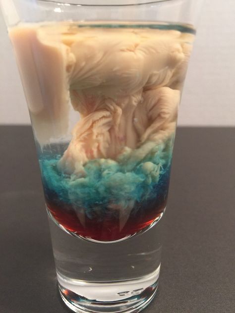 Alien Brain Hemorrhage Shot Recipe Brain Shot, Halloween Drinks Alcohol, Alien Party, Drink Recipes Nonalcoholic, Blended Drinks, Peach Schnapps, Halloween Cocktails, Shot Recipes, Vodka Drinks