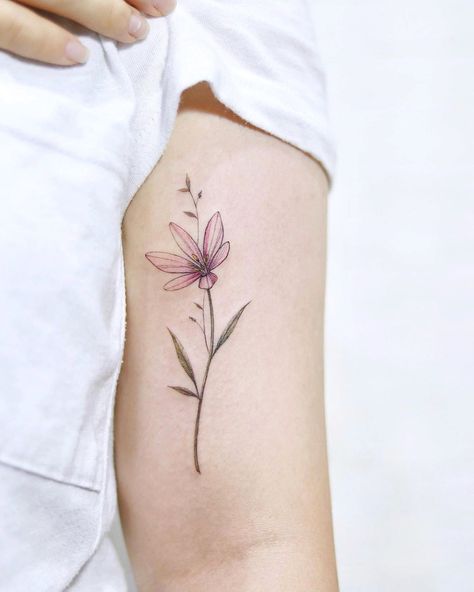 Mum Tattoo, Saffron Flower, Tattoo Maker, Watercolor Ink, Professional Tattoo, Flower Skull, Hair Remover, Permanent Tattoo, Flower Tattoo Designs