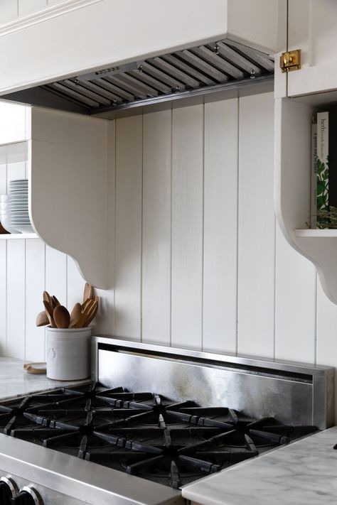 How our Paneled Backsplash is Holding up — The Grit and Polish Wainscot Kitchen Backsplash, Wood Panel Backsplash, Wainscoting Backsplash Kitchen, Bead Board Backsplash Kitchen Ideas, Tongue And Groove Backsplash, Paneled Backsplash, Beadboard Kitchen Backsplash, Board Backsplash, Kitchen Beadboard