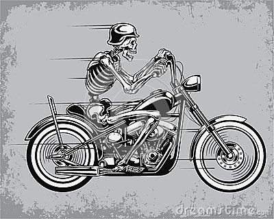 Skeleton Riding Motorcycle Vector Illustration Skeleton Riding Motorcycle, Motorcycle Vector, Bike Silhouette, Harley Davidson Tattoos, Motorcycle Tattoos, Biker Tattoos, Motorcycle Drawing, Motorcycle Illustration, 5th Grade Art