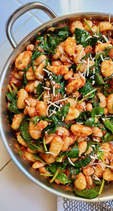 Canneli Bean Recipes, Cannellini Bean Recipes, Recipe For Gnocchi, Vegan Gnocchi, Cannellini Beans Recipes, Cannellini Bean, Beans Recipes, Beans Beans, Vegan Italian