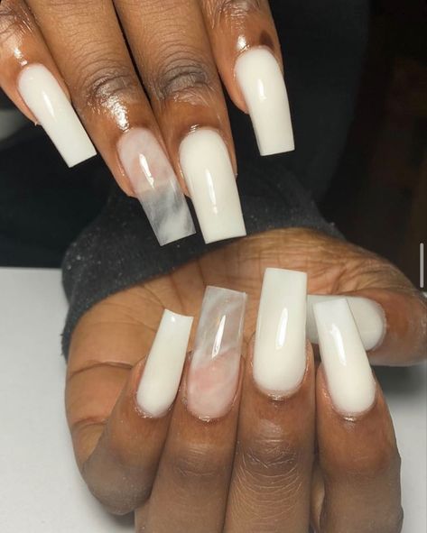 Square Nail, Square Nail Designs, Hair Twist, Twist Styles, Short Square Acrylic Nails, Hair Twist Styles, Square Acrylic Nails, White Square, Pretty Acrylic Nails