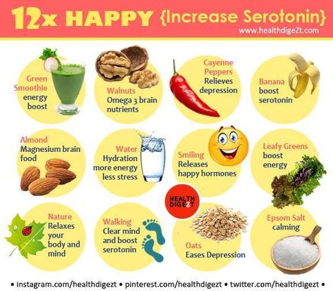 Increase Your Serotonin To Be 12x More Happy Increase Serotonin Naturally, Serotonin Foods, Dopamine Diet, Increase Serotonin, Happy Hormones, Herbs For Health, Brain Food, Hormone Health, Improve Mood