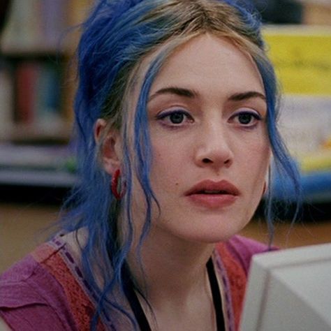 eternal sunshine of the spotless mind • kate winslet Clementine Kruczynski, Clementine Eternal Sunshine, Meet Me In Montauk, Eternal Sunshine Of The Spotless Mind, Bollywood Funny, Teal Hair, Eternal Sunshine, Mind Quotes, Movie Clip