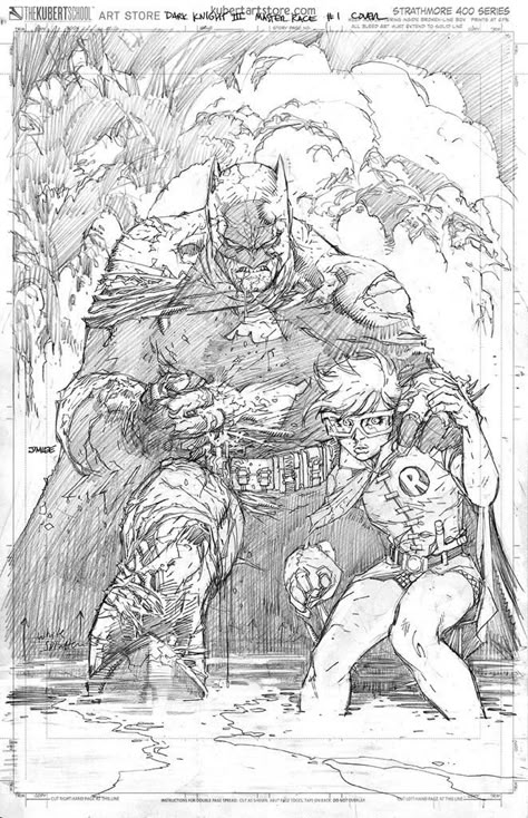 Just finished my penciled Dark Knight 3: The Master Race variant cover #batman #dccomics #carriekelley #firstlook Clayface Batman, Jim Lee Batman, Comic Pencils, Jim Lee Art, Night Wing, Comic Art Sketch, Wing Art, Batman Drawing, Dark Knight Returns