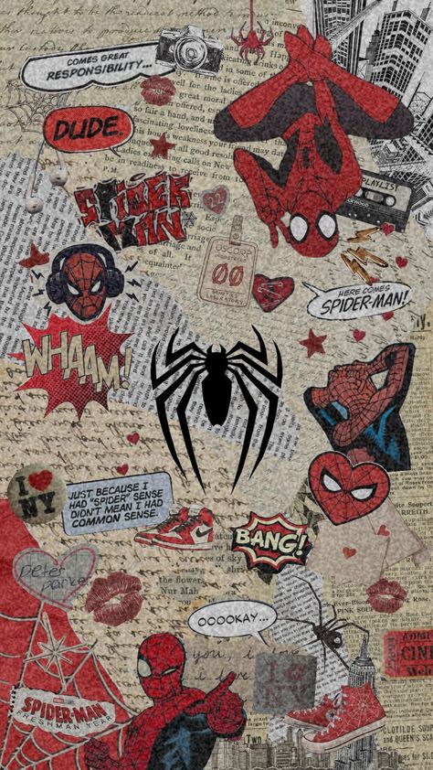 #spiderman #spidermanaesthetic pls follow me ❤️✨💙 Who is the best spiderman for you? Spiderman Pattern Wallpaper, Spiderman Cartoon Aesthetic, Spider Man Background Aesthetic, Grunge Spiderman Wallpaper, Spiderman Vintage Wallpaper, Spiderman Notebook Cover, Spiderman Winter Wallpaper, Spider Man Asthetic Wallpers, Spiderman Wallpaper For Ipad