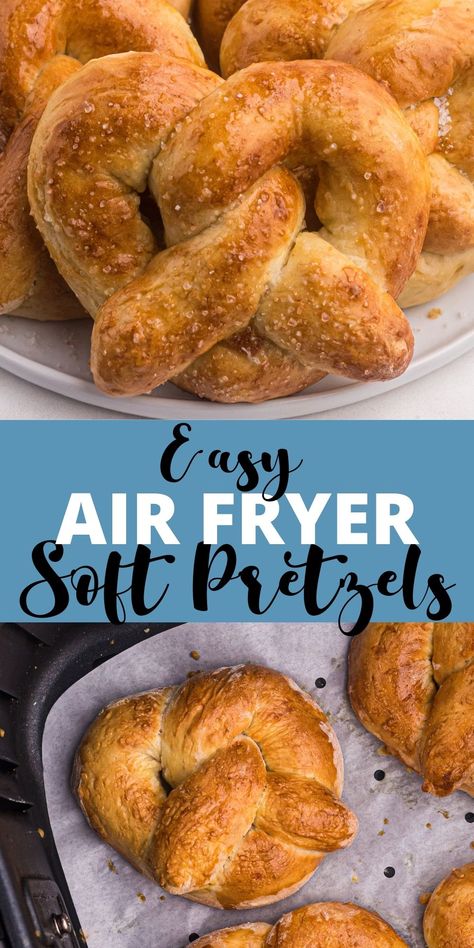 Things To Cook In Air Fryer, Recipe Videos Tasty, Food Receipt Easy Recipes, Air Fryer Pretzels, Air Fryer Recipes Videos, Auntie Anne, New Air Fryer Recipes, Air Fryer Recipes Snacks, Homemade Soft Pretzels