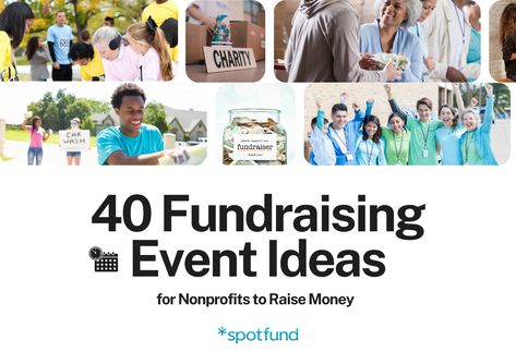 40 Fundraising Event Ideas for Nonprofits to Raise Money Nonprofit Fundraising Events, Unique Fundraisers, Dance Marathon, Fundraising Event, Nonprofit Fundraising, United Way, Charity Auction, Fundraising Ideas, Fun Run