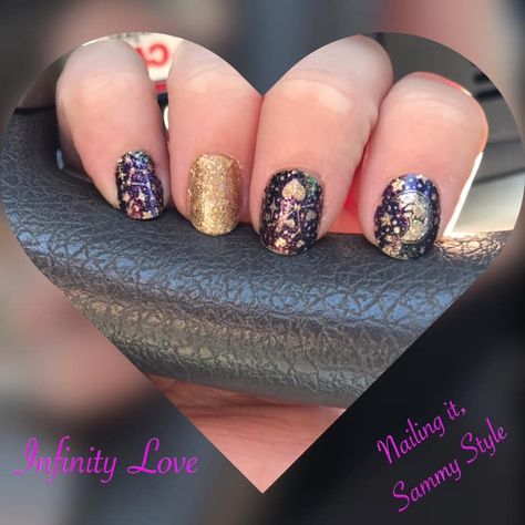 Color Street- Infinity Love Infinity Love Color Street Combo, Color Street Infinity Love, Colorstreet Combos, Infinite Love, Infinity Love, Street Nails, Color Street Nails, Color Street, Class Ring