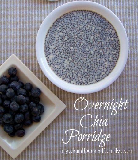 Overnight Chia Porridge is a great no-cook breakfast! I like to add it to leftover grains with lots of fruit. It's also vegan and gluten-free. Chia Porridge, Wfpb Breakfast, Overnight Chia, Cook Breakfast, Plant Based Recipes Breakfast, Vegan Breakfasts, Plant Based Diet Recipes, Plant Based Breakfast, Healthy Breakfasts