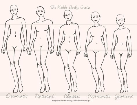 What’s My Kibbe Body ID Type? Quiz by The Purist! - The Purist Life Romantic Body Type Capsule Wardrobe, Wave Body Type Outfit, What's My Body Type, Classic Body Type, Natural Body Type, Muscular Shoulders, Body Type Quiz, Facial Aesthetic, Beyonce Body