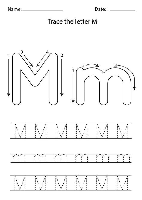 Letter M Lesson Plans Preschool, M Crafts For Preschool, M Design Logo, English Alphabet For Kids, Logo For School, Kids Alphabet, M Craft, M Letter, Preschool Lesson Plans