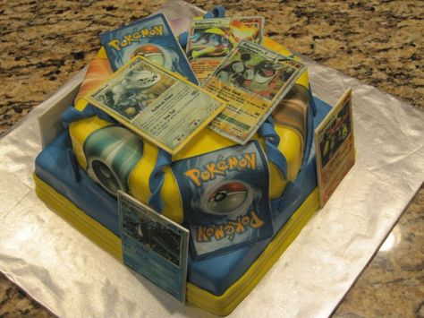 Pokemon Cake Pokemon Card Cake Ideas, Pokémon Card Cake, Pokemon Card Cake, Card Cake Ideas, Pokemon Birthday Cakes, Pokémon Cake, Pokemon Birthday Cake, Pokémon Birthday, Pokémon Party