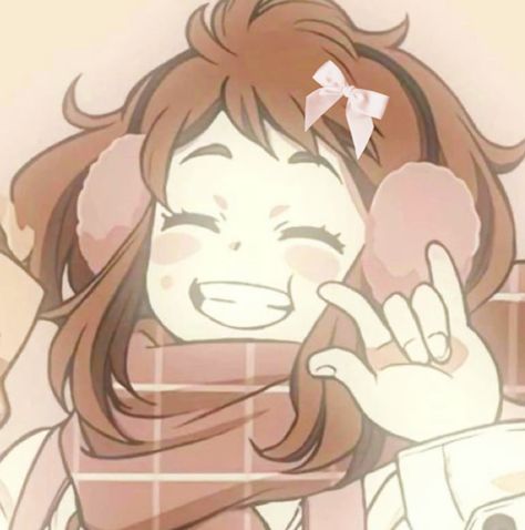 Ochako Pfp, Uraraka Pfp, Ochako Uraraka Icon, Happy Birthday Leo, Mha Icons, Ochaco Uraraka, Academia Wallpaper, Girl Thinking, Ochako Uraraka