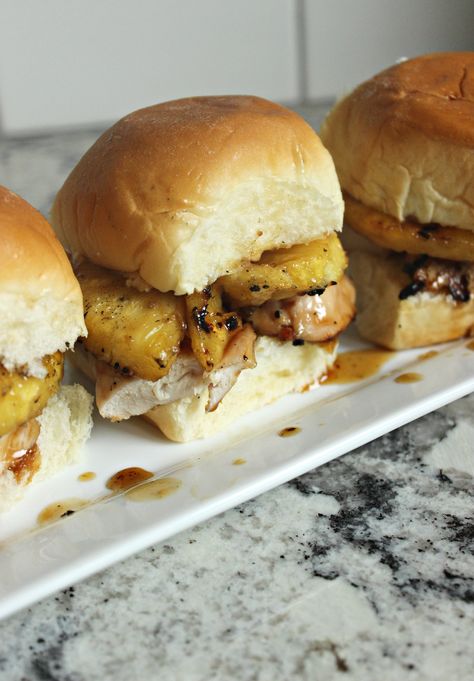 Teriyaki Sliders, Pineapple Chicken Teriyaki, Kim Birthday, Chicken Noodle Bake, Teriyaki Pineapple Chicken, Football Recipes, Grilled Pineapple Chicken, Panini Recipe, Store Inspiration