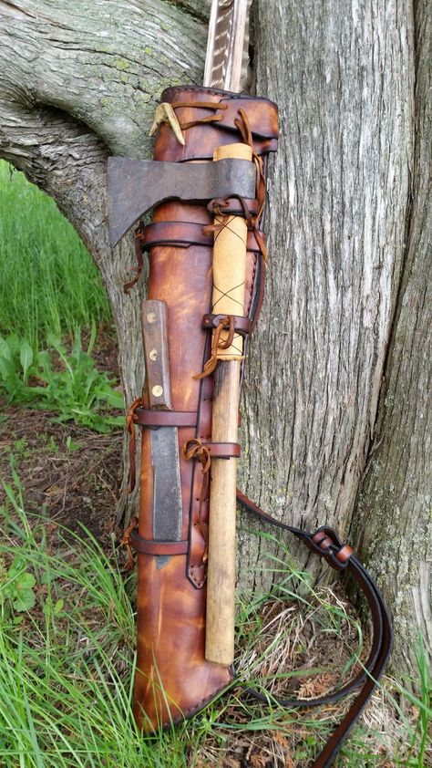 Writers Motivation, Webtoon Ideas, Leather Quiver, Witch Hunter, Bushcraft Kit, Artist Bag, Bushcraft Gear, Archery Bows, Traditional Archery