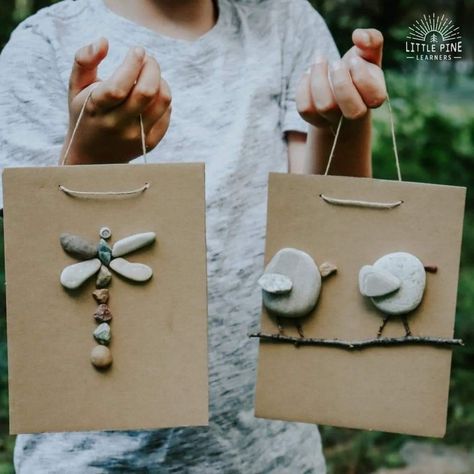 School Age Nature Activities, Nature Crafts For Kindergarten, Cottage Activities For Kids, Nature Camp Activities, Nature School Crafts, Summer Nature Crafts For Kids, Nature Activities For Adults, Nature Theme Crafts, Nature Camp Activities For Kids