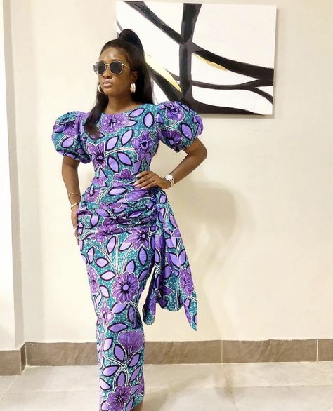 Aso Ebi Dresses, African Gowns, Ankara Dress Designs, Ankara Long Gown, African Party Dresses, Ankara Long Gown Styles, Ankara Dress Styles, African Print Dress Ankara, Ankara Gown