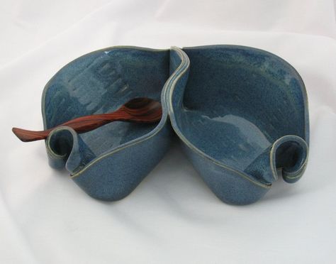 slab pottery | ... | Hand Built Pottery Canadian Made Pottery Pistachio Dish - Blue Pistachio Bowl Pottery, Pistachio Bowl, Creative Pottery, Handbuilt Ceramics, Condiment Containers, Banff Alberta Canada, Clay Vases, Pottery Projects, Pottery Lessons