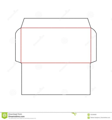 Envelope DL size template stock vector. Illustration of post - 102390000 Envelope Illustration, Envelope Art, Envelope Template, Envelope Design, Post Card, Card Layout, Layout Design, Circuit, Stock Vector