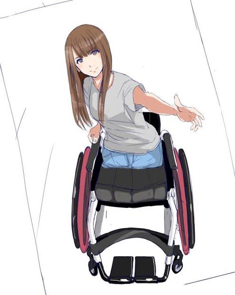 Color Studies, 1 Girl, Wheelchair, Drawing People, Anime Style, Pencil Drawings, Aesthetic Anime, Art Girl, Character Art