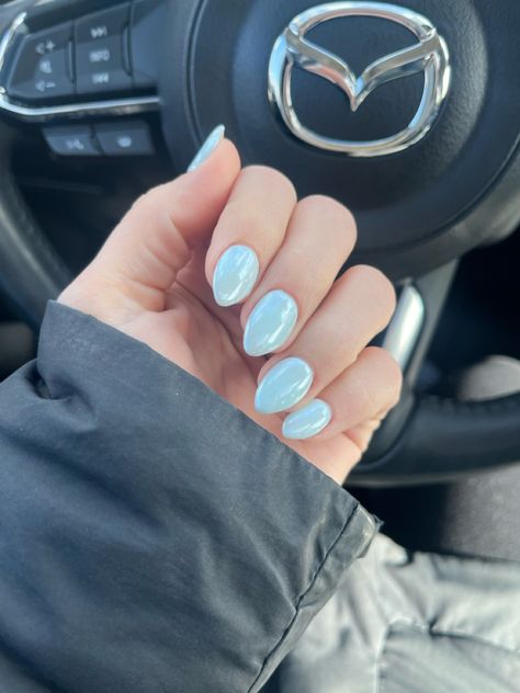 Dnd Baby Blue, Light Blue Pearl Nails, Sea Nails, The Beauty Department, Baby Blue, Nail Inspo, Nails, Beauty