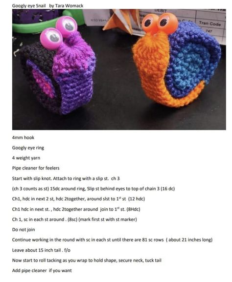 Googly Eye Finger Puppets Crochet Patterns, Googly Eye Finger Puppets Crochet, Crochet With Googly Eyes, Crochet With Googly Eye Rings, Google Eye Finger Puppets Crochet, Googly Eye Crochet Pattern, Googly Eye Crochet, Random Acts Of Crochet Kindness, Googly Eye Crafts