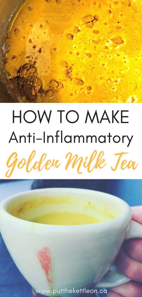 How to make anti-inflammatory golden milk tea (aka golden milk latte). This turmeric tea recipe has many health benefits such as reducing bad cholesterol, it eases symptoms of cough and colds, detoxes the body, protects liver tissue, plus helps with pain and arthritis. #turmeric #healthyrecipes #healthyeating #cleaneating #healthylifestyle #healthyliving #antiinflammatorydiet #tea Golden Milk Tea, Natural Liver Detox, Turmeric Tea Recipe, Detox Your Liver, Bad Cholesterol, Full Body Detox, Detox Diet Plan, Smoothie Detox, Turmeric Tea