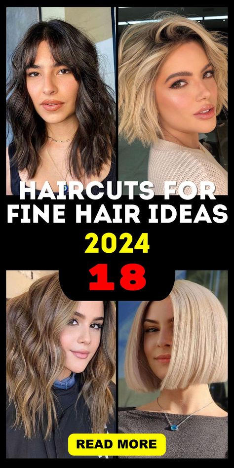 2024 Fine Haircuts Trends 18 Ideas: Expert Styling for Women Haircut For Super Fine Hair, Womens Haircuts Fine Hair, Hair Cuts For Fine Hair 2023, Long Bob Haircuts Straight Fine Hair, Maintenance Free Haircuts For Women, 2023 Short Hair Trends For Women Fine Hair, Haircuts That Add Volume Fine Hair, Medium Choppy Haircuts For Fine Hair, Hairstyles For Fine Hair 2024