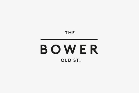 The Bower on Behance Creative Business Logo, Logos Photography, Contemporary Typography, Inspiration Logo Design, Logo Typography, Word Mark Logo, Beautiful Logos, Simple Logo, Text Logo