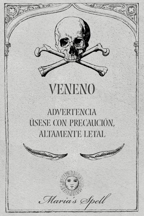 Etiqueta tipo vintage veneno calavera halloween diy Halloween Apothecary Labels, Villains Party, Imprimibles Halloween, Halloween Apothecary, Apothecary Labels, Traditional Witchcraft, Note Writing Paper, Halloween Labels, Wiccan Spell Book