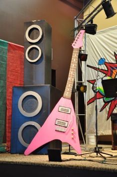 Rock Star Theme, Lifeway Vbs, Homecoming Floats, Rockstar Birthday, Kickin It Old School, Rock N Roll Party, Calvary Chapel, Dance Props, 80s Theme Party