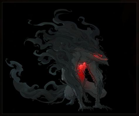 Thanks Bunches Shadow Beast Art, Shadow Creature Art, Shadow Demon Art, Shadow Beast, Nightmare Creatures, Shadow Demon, Shadow Creatures, Shadow Monster, Dark Creatures